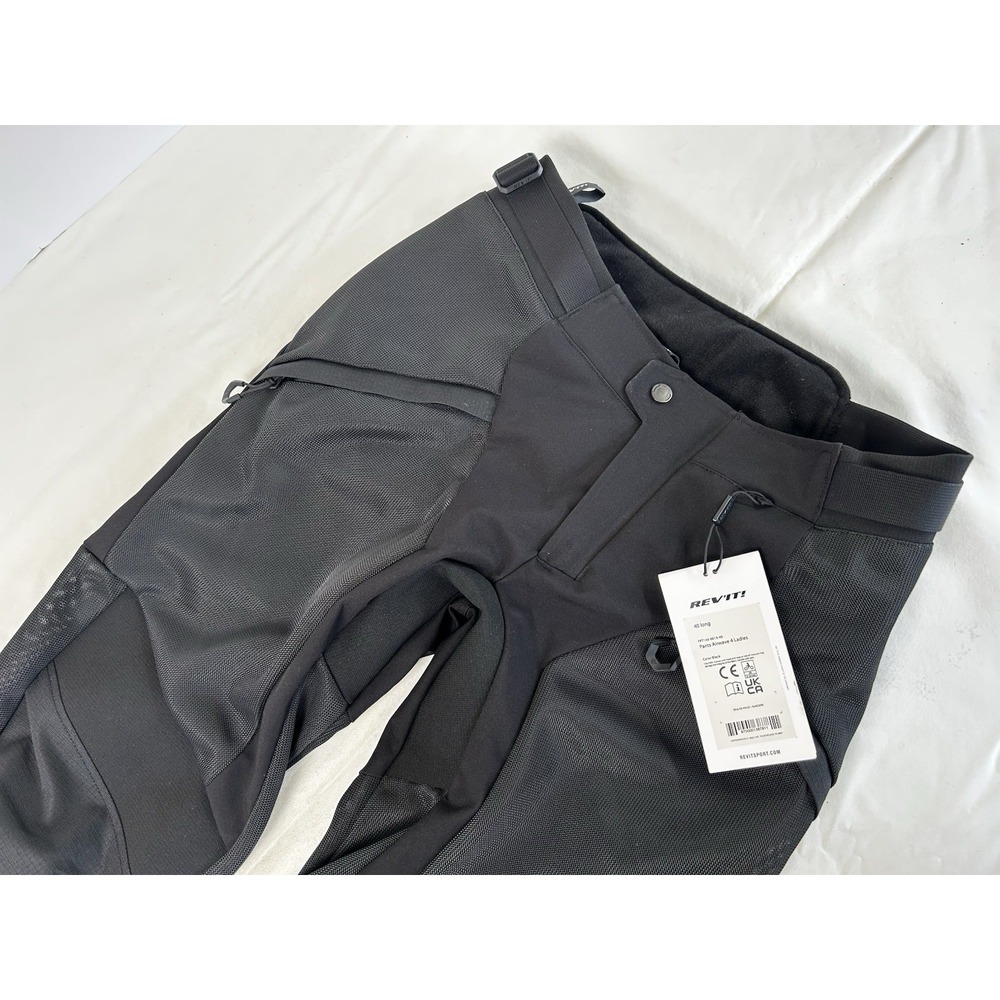 NWT REV'IT! Motorcycle Pants Women's 40 Long Black Airwave 4 Ladies SEESMART